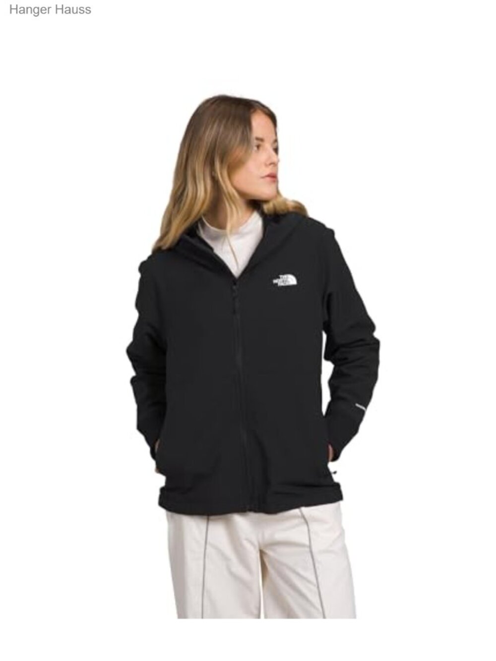 Women's Hooded Fleece Jacket Wind & Water Resistant Recycled Polyester